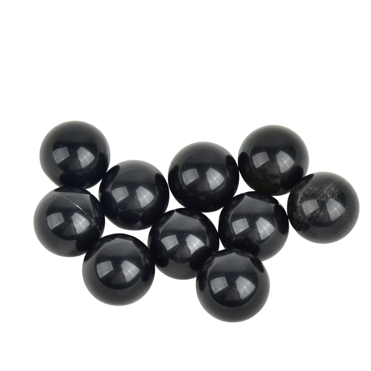 Natural Black Obsidian Spheres